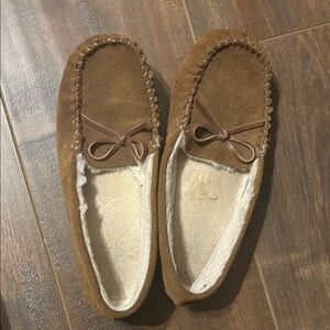 Secret Treasures Brown Moccasin Slippers